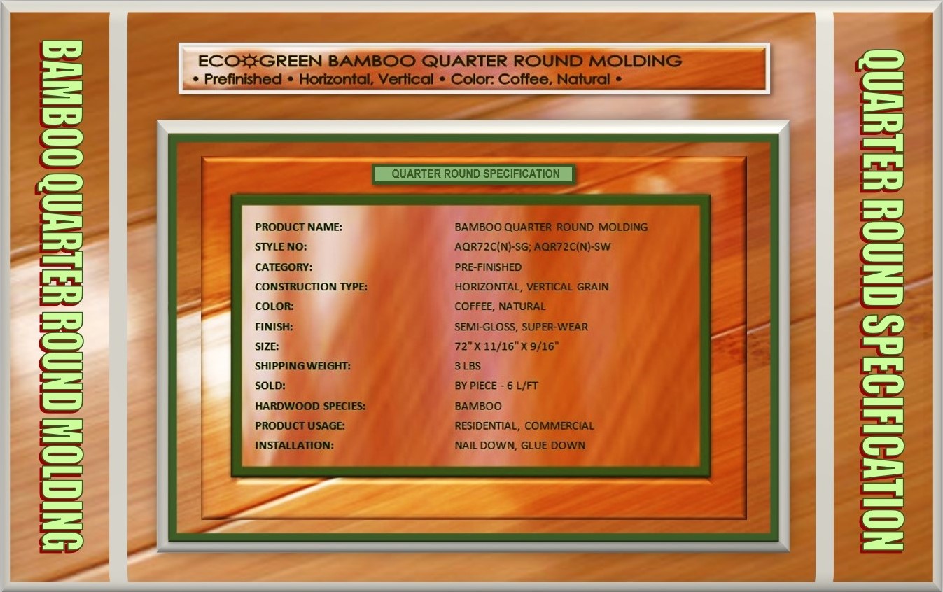 Floor Fantasy Bamboo Flooring Molding Preview - Quarter Round Floor Fantasy Bamboo Flooring Molding Preview - Quarter Round