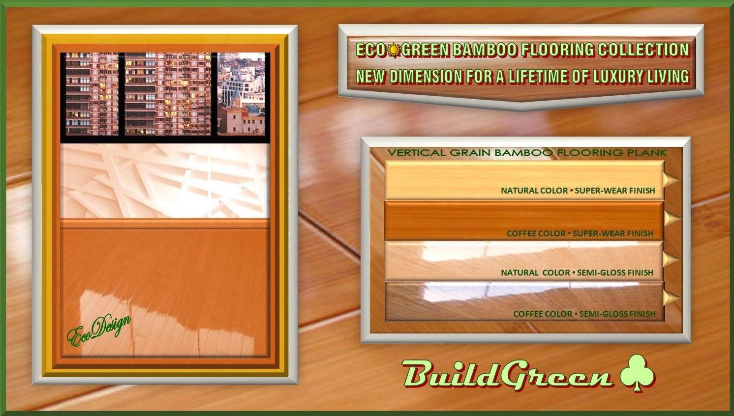 Floor Fantasy Bamboo Flooring Product Preview - Vertical, Coffee, Semi-Gloss